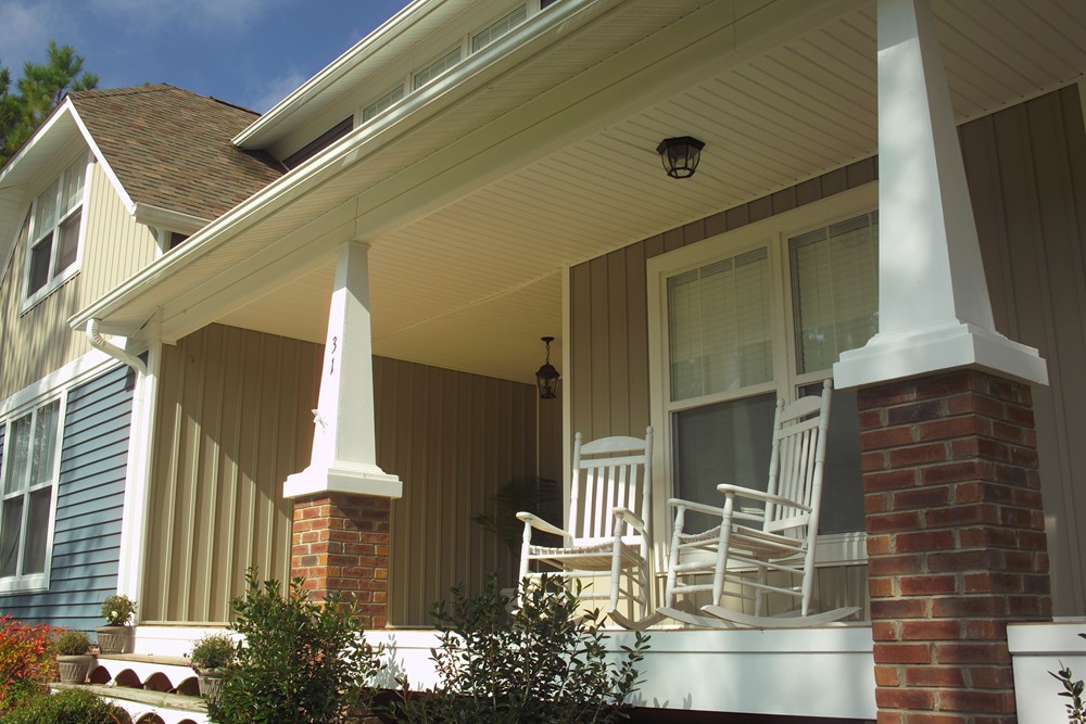 Vertical and soffit vinyl siding